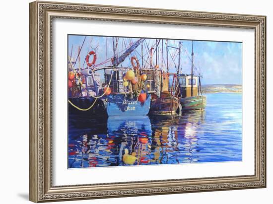Fishing boats, 2001-Martin Decent-Framed Giclee Print