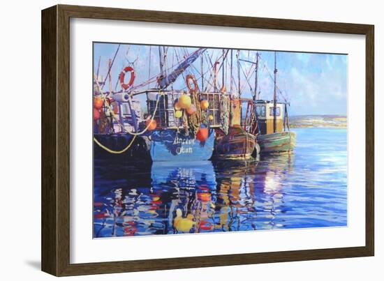 Fishing boats, 2001-Martin Decent-Framed Giclee Print