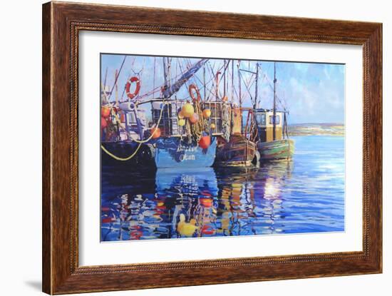 Fishing boats, 2001-Martin Decent-Framed Giclee Print