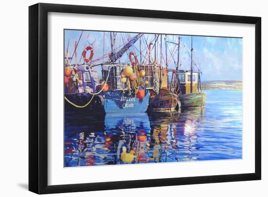 Fishing boats, 2001-Martin Decent-Framed Giclee Print