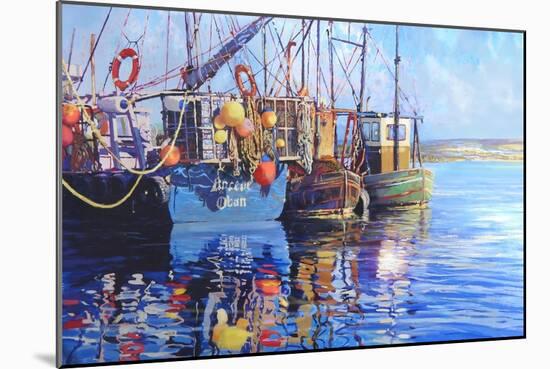 Fishing boats, 2001-Martin Decent-Mounted Giclee Print