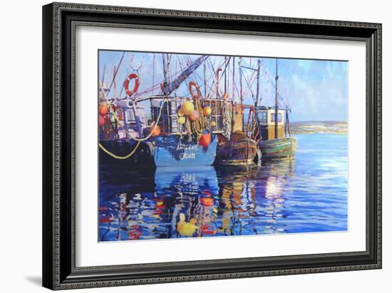 Fishing boats, 2001-Martin Decent-Framed Giclee Print