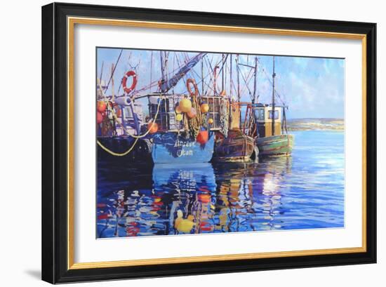 Fishing boats, 2001-Martin Decent-Framed Giclee Print