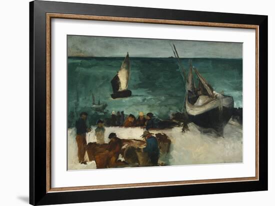 Fishing Boats and Fishermen-Edouard Manet-Framed Giclee Print