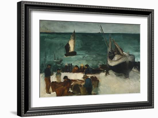 Fishing Boats and Fishermen-Edouard Manet-Framed Giclee Print