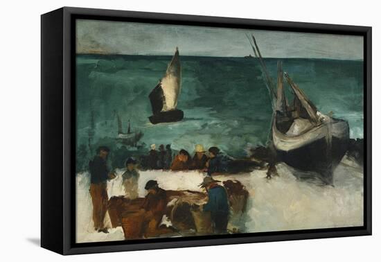 Fishing Boats and Fishermen-Edouard Manet-Framed Premier Image Canvas