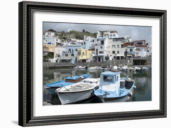 Fishing Boats at Borgo Sant' Angelo, Ischia, Campania, Italy, Europe-Oliviero Olivieri-Framed Photographic Print