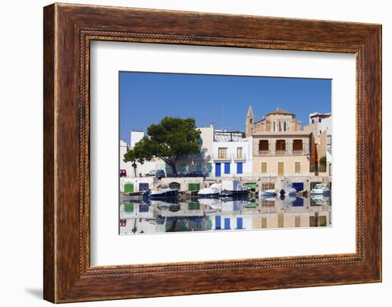 Fishing Boats at Fishing Port, Porto Colom, Majorca (Mallorca)-Markus Lange-Framed Photographic Print