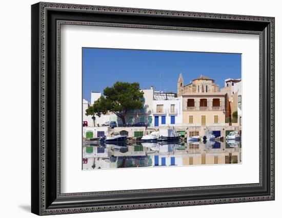 Fishing Boats at Fishing Port, Porto Colom, Majorca (Mallorca)-Markus Lange-Framed Photographic Print