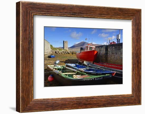 Fishing Boats at Kildownet Pier-Richard Cummins-Framed Photographic Print
