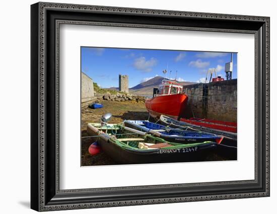 Fishing Boats at Kildownet Pier-Richard Cummins-Framed Photographic Print