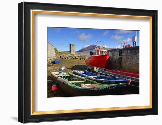 Fishing Boats at Kildownet Pier-Richard Cummins-Framed Photographic Print