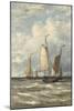 Fishing boats at sea. 1897-Hendrik Willem Mesdag-Mounted Giclee Print