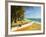 Fishing Boats at the East End of the South Coast Whale Watch Surf Beach at Mirissa, Near Matara, So-Robert Francis-Framed Photographic Print