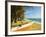 Fishing Boats at the East End of the South Coast Whale Watch Surf Beach at Mirissa, Near Matara, So-Robert Francis-Framed Photographic Print