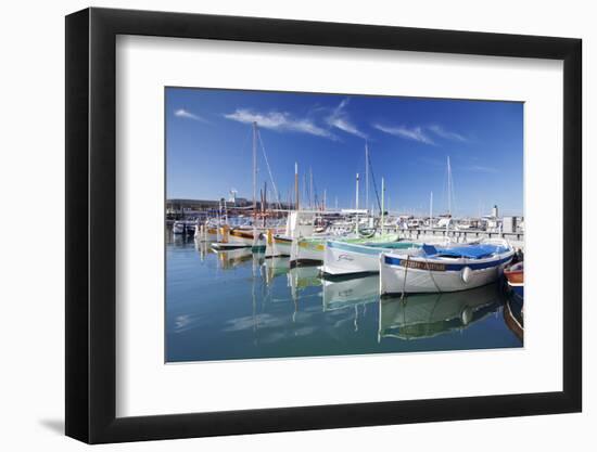 Fishing Boats at the Harbour, France-Markus Lange-Framed Photographic Print