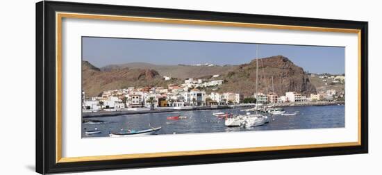 Fishing Boats at the Harbour, Playa De Santiago, La Gomera, Canary Islands, Spain, Atlantic, Europe-Markus Lange-Framed Photographic Print