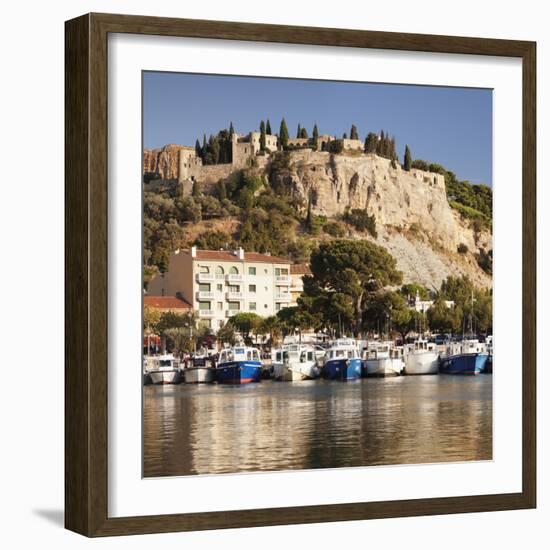 Fishing Boats at the Harbour, Southern France-Markus Lange-Framed Photographic Print