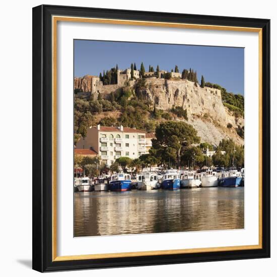 Fishing Boats at the Harbour, Southern France-Markus Lange-Framed Photographic Print