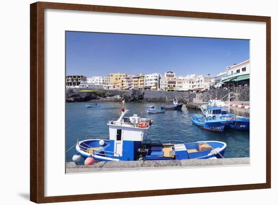 Fishing Boats at the Port, Los Abrigos, Tenerife, Canary Islands, Spain, Atlantic, Europe-Markus Lange-Framed Photographic Print