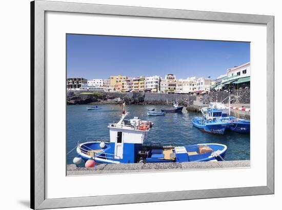 Fishing Boats at the Port, Los Abrigos, Tenerife, Canary Islands, Spain, Atlantic, Europe-Markus Lange-Framed Photographic Print