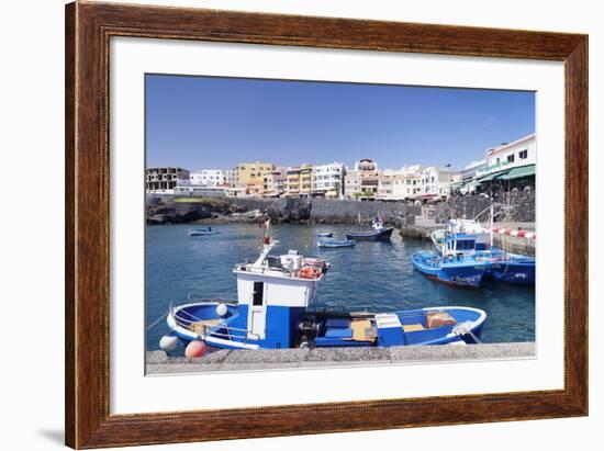 Fishing Boats at the Port, Los Abrigos, Tenerife, Canary Islands, Spain, Atlantic, Europe-Markus Lange-Framed Photographic Print