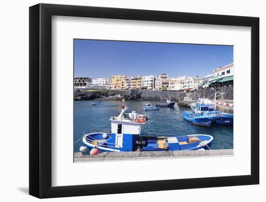 Fishing Boats at the Port, Los Abrigos, Tenerife, Canary Islands, Spain, Atlantic, Europe-Markus Lange-Framed Photographic Print