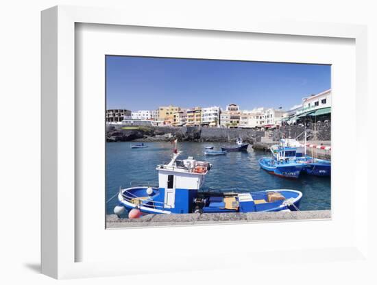 Fishing Boats at the Port, Los Abrigos, Tenerife, Canary Islands, Spain, Atlantic, Europe-Markus Lange-Framed Photographic Print