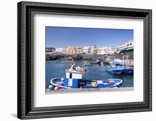 Fishing Boats at the Port, Los Abrigos, Tenerife, Canary Islands, Spain, Atlantic, Europe-Markus Lange-Framed Photographic Print