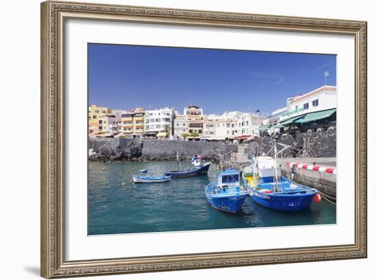 Fishing Boats at the Port, Los Abrigos, Tenerife, Canary Islands, Spain, Europe-Markus Lange-Framed Photographic Print