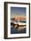 Fishing Boats at the Port, Old Town at Sunrise, Gallipoli, Lecce Province, Salentine Peninsula-Markus Lange-Framed Photographic Print