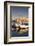 Fishing Boats at the Port, Old Town at Sunrise, Gallipoli, Lecce Province, Salentine Peninsula-Markus Lange-Framed Photographic Print