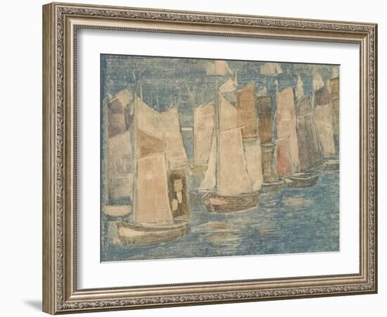 Fishing Boats, C.1900-02-Maurice Brazil Prendergast-Framed Giclee Print