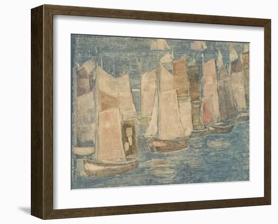 Fishing Boats, C.1900-02-Maurice Brazil Prendergast-Framed Giclee Print