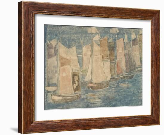 Fishing Boats, C.1900-02-Maurice Brazil Prendergast-Framed Giclee Print