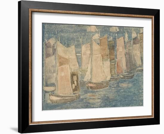 Fishing Boats, C.1900-02-Maurice Brazil Prendergast-Framed Giclee Print