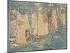 Fishing Boats, C.1900-02-Maurice Brazil Prendergast-Mounted Giclee Print