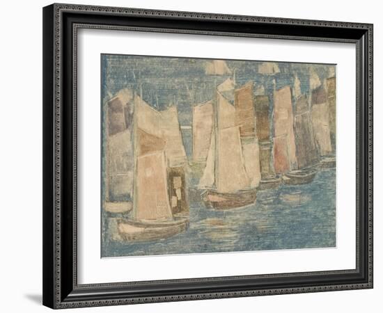 Fishing Boats, C.1900-02-Maurice Brazil Prendergast-Framed Giclee Print