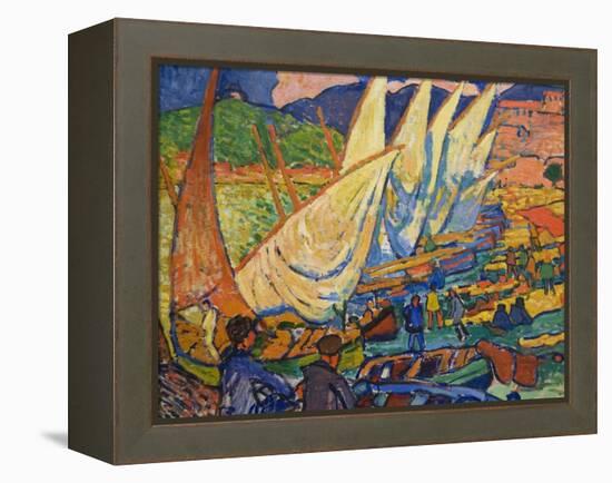 Fishing Boats, Collioure-Andre Derain-Framed Stretched Canvas