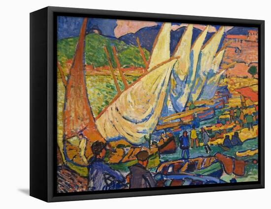 Fishing Boats, Collioure-Andre Derain-Framed Stretched Canvas