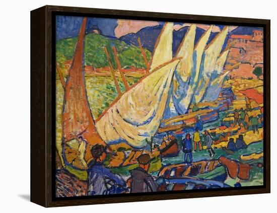 Fishing Boats, Collioure-Andre Derain-Framed Stretched Canvas