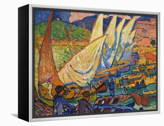 Fishing Boats, Collioure-Andre Derain-Framed Stretched Canvas