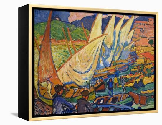 Fishing Boats, Collioure-Andre Derain-Framed Stretched Canvas