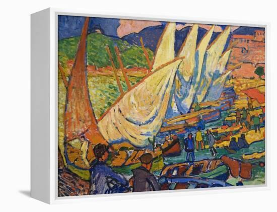 Fishing Boats, Collioure-Andre Derain-Framed Stretched Canvas