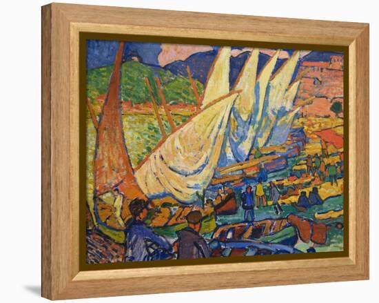 Fishing Boats, Collioure-Andre Derain-Framed Stretched Canvas