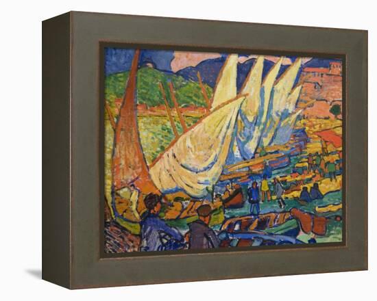 Fishing Boats, Collioure-Andre Derain-Framed Stretched Canvas