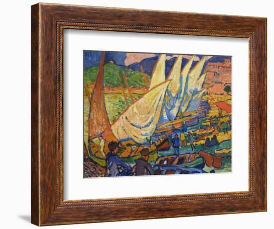 Fishing Boats, Collioure-Andre Derain-Framed Art Print