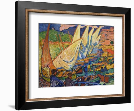 Fishing Boats, Collioure-Andre Derain-Framed Premium Giclee Print