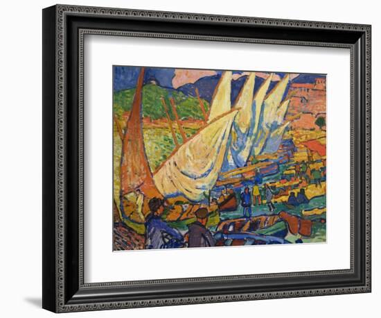 Fishing Boats, Collioure-Andre Derain-Framed Premium Giclee Print