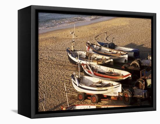 Fishing Boats, Cromer, Norfolk, England, United Kingdom-Charcrit Boonsom-Framed Premier Image Canvas